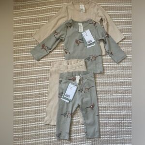 NWT H&M 2-pack matching tops and bottoms